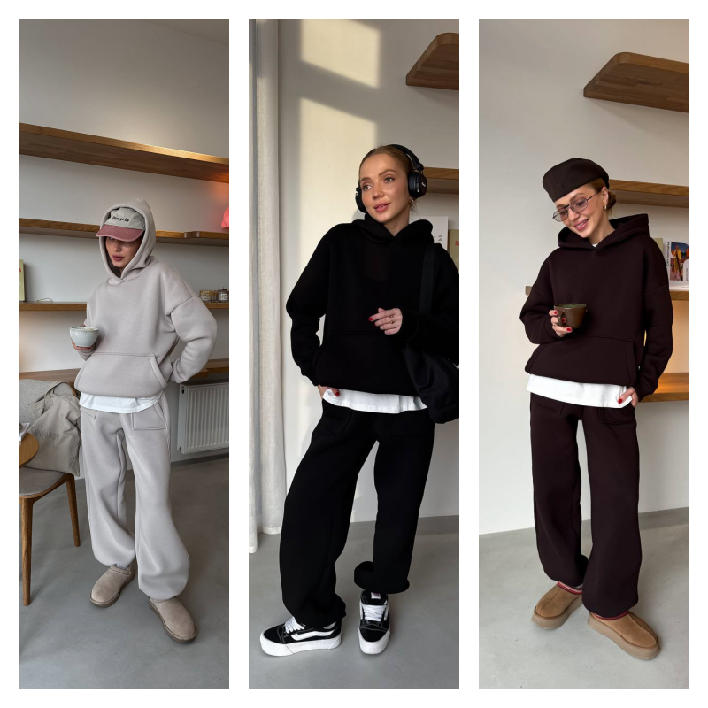 Жіночий костюм тринитка на флісі, фото 1