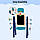 Дитячий двосторонній мольберт OLEOCA 4-в-1 з магнітною дошкою, крейдою дошки та набором аксесуарів, фото 2