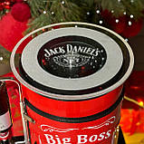 Бочка бар в чорному глянцевому кольорі з підсвіткою, наливатором,  подарунок чоловіку, коханому, боссу., фото 4