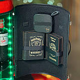 Бочка бар в чорному глянцевому кольорі з підсвіткою, наливатором,  подарунок чоловіку, коханому, боссу., фото 8