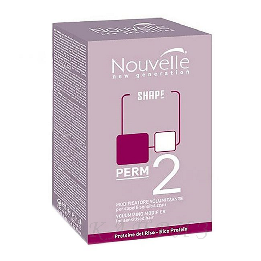 Набір для хімічної завивки фарбованого волосся Nouvelle Volumizing modifier + Neutralizer Kit 2 120 мл + 120 мл, фото 1
