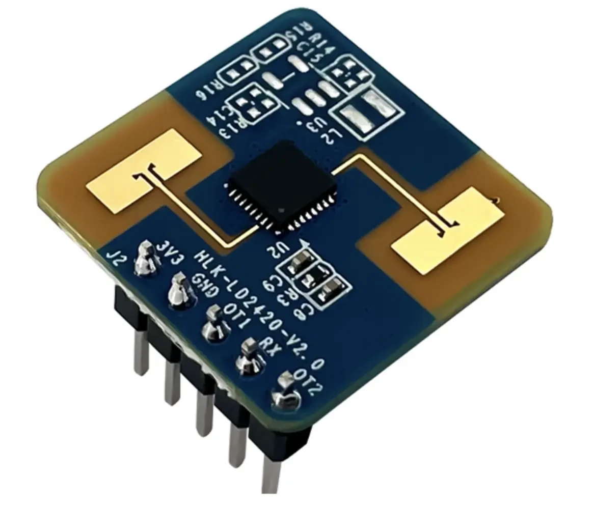 Датчик присутності людини HLK-LD2420, 24-24.25GHz, 0.75-6 метрів, 3.3В, радарний модуль, фото 1