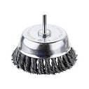 Щітка чашкова, 100 мм, 1/4", пучки крученого дроту, для дриля, 4500 об/хв INTERTOOL BT-3100LuxPrice, фото 3