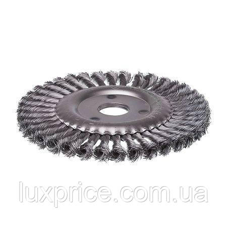 Щітка кільцева, 200×32 мм, пучки крученого дроту, 6000 об/хв INTERTOOL BT-7200LuxPrice, фото 1