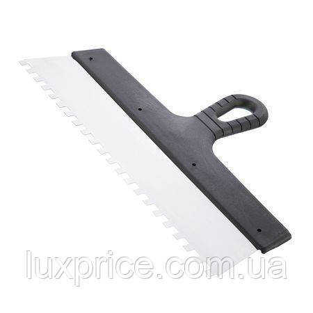 Шпатель із нержавіючої сталі, 350 мм, зуб: 8×8 мм INTERTOOL KT-2358LuxPrice, фото 1