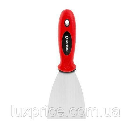 Шпатель із нержавіючої сталі, 75 мм, професійний INTERTOOL KT-2607LuxPrice, фото 1