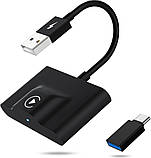 Адаптер Sixriver CarPlay Wireless — перехід з дротового на бездротовий CarPlay, Plug&Play, чорний, фото 7