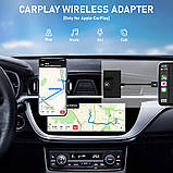 Адаптер Sixriver CarPlay Wireless — перехід з дротового на бездротовий CarPlay, Plug&Play, чорний, фото 2