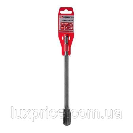 Зубило канавкове, SDS-Plus, 22 мм, 250×14 мм INTERTOOL SD-0414LuxPrice, фото 1