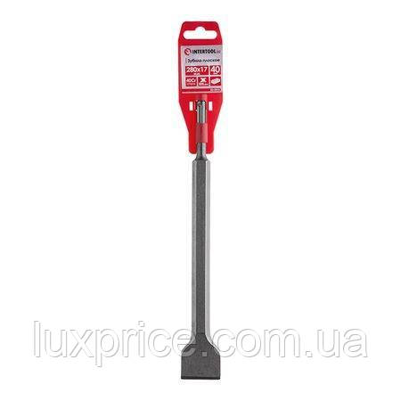 Зубило плоске, SDS-Plus, 40 мм, 280×17 мм INTERTOOL SD-0415LuxPrice, фото 1