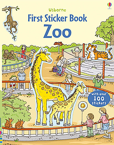 Книга First Sticker Book: Zoo