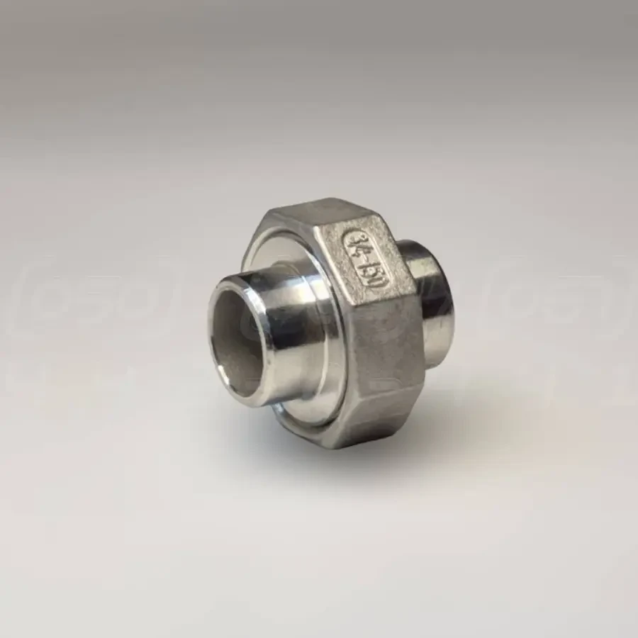 Американка приварна нержавіюча Ду20 (3/4") н/ж сталь AISI304, ущільнення конусне метал-метал, Class 150, фото 1