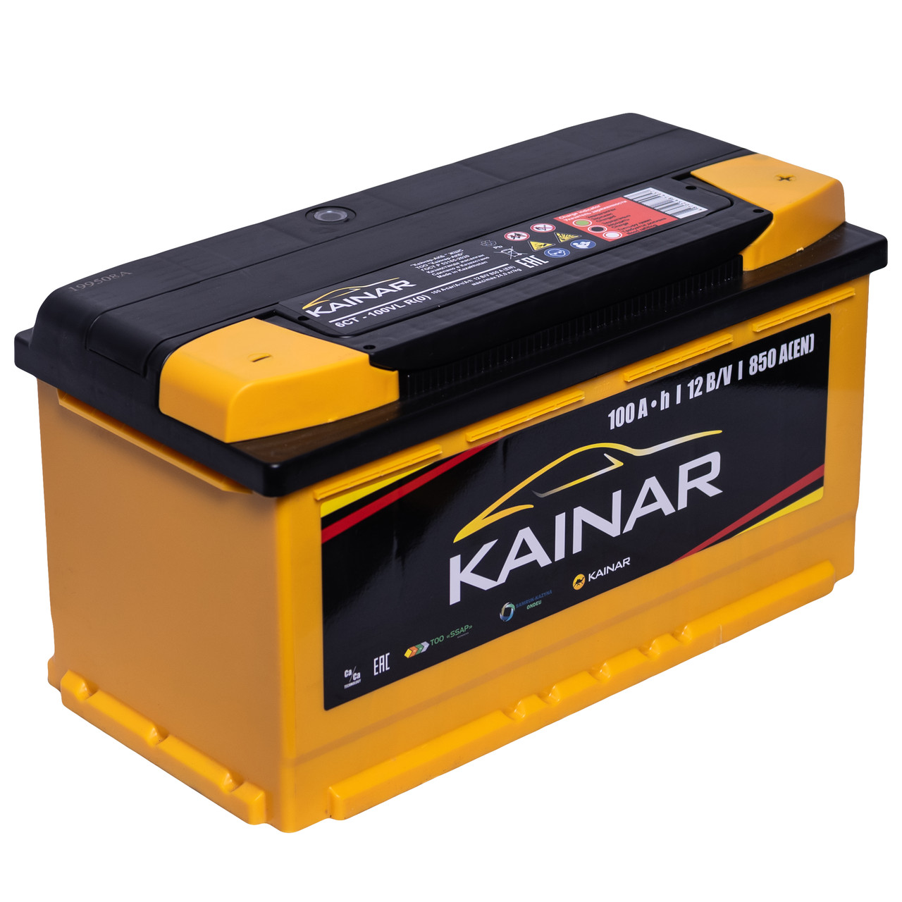 Акумулятор стартерний 6СТ-100 АПЗ (-/+) KAINAR, фото 1