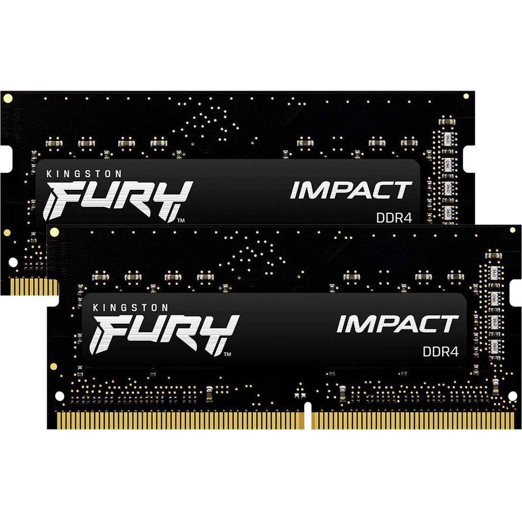 Модуль пам'яті SO-DIMM DDR4 Kingston FURY Impact 2x16GB 3200MHz (KF432S20IBK2/32) [94520], фото 1