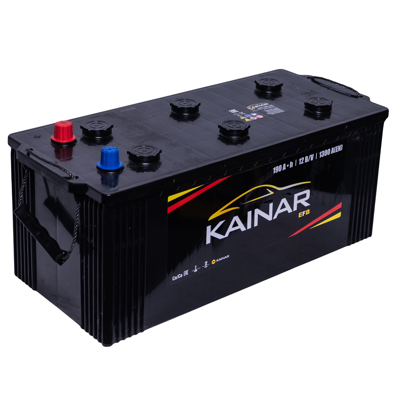 Акумулятор стартерний 6СТ-190 АПЗ (+/-) KAINAR EFB, фото 1