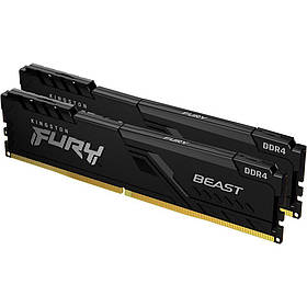Модуль пам'яті DDR4 Kingston FURY Beast 2x16GB 3200 MHz Black (KF432C16BB1K2/32WP) [147840]