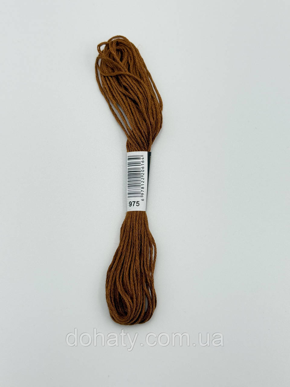 Нитки муліне 975 Темно-мідний - насичений коричневий для вишивання, фото 1