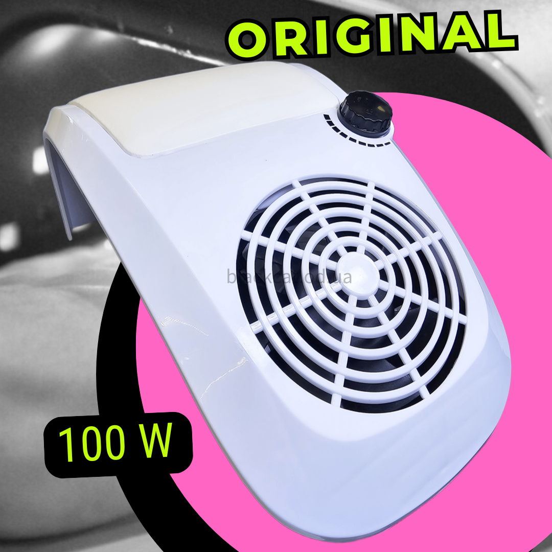 Витяжка пилосос із підлокітником для манікюру, педикюру, нігтів, опила Simei 858-9 100W ОРИГІНАЛ, фото 1