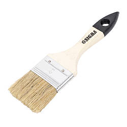 Кисть флейцева Sigma 2 дюйми натуральна щетина для малярних робіт домашнього використання