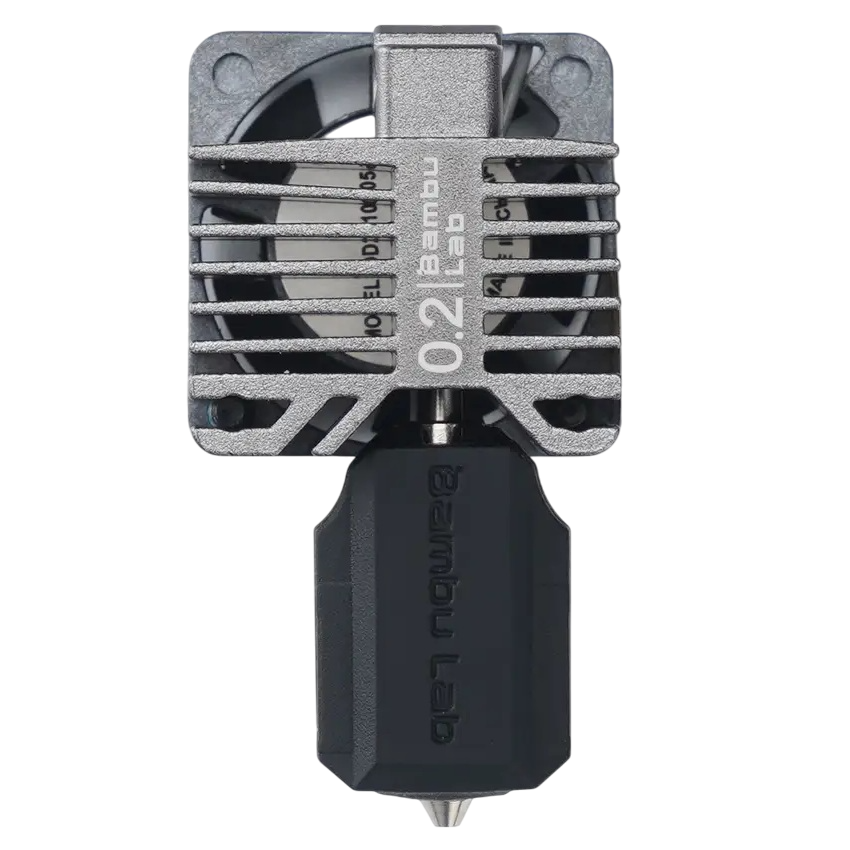 Хотенд у зборі 0.2мм Нержавіюча сталь для Bambu Lab X1 Series Complete Hotend 0.2mm Stainless Steel Nozzle (оригинал, FAH004), фото 1