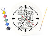 Дитячий набір для творчості годинник розмальовка Принцеса 30 см (Г0095), фото 4
