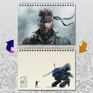 Скетчбук А5 48 арк. 150 гр.м² Metal Gear Solid 015