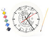 Дитячий набір для творчості годинник розмальовка Єдиноріг 30 см (Г0092), фото 4