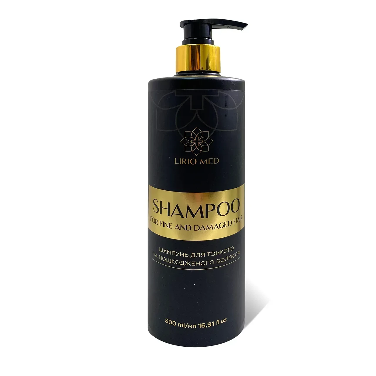 Шампунь для тонкого та пошкодженого волосся Lirio Med 500 мл, фото 1