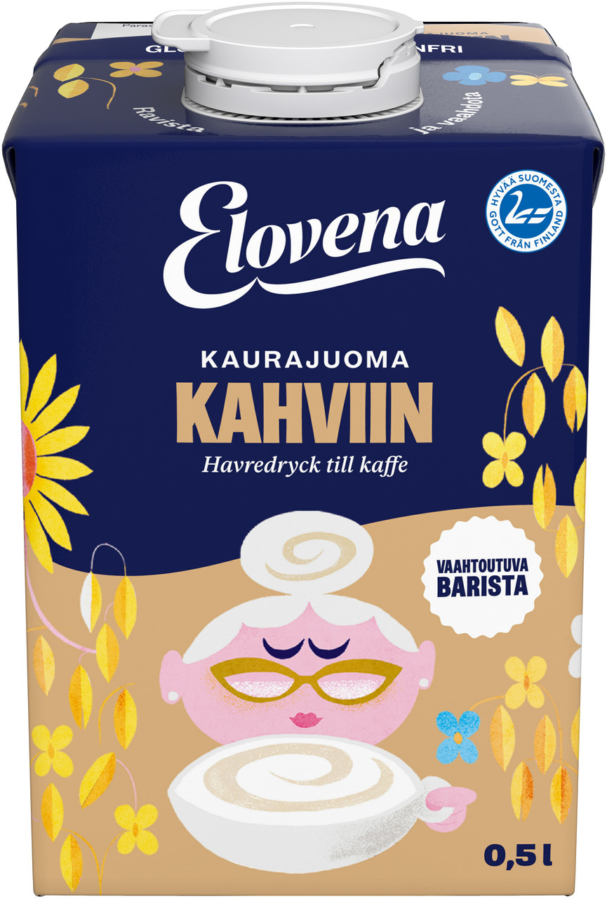 Упаковка Вівсяне молоко до кави ELOVENA Barista 3% 500 мл, (10 шт/ящ), фото 1