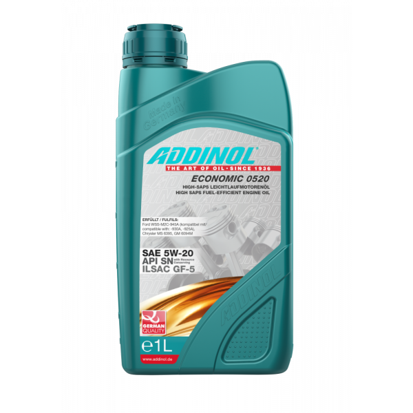 Моторна олива Addinol Economic 0520 5W-20, 1л 4014766073761, фото 1