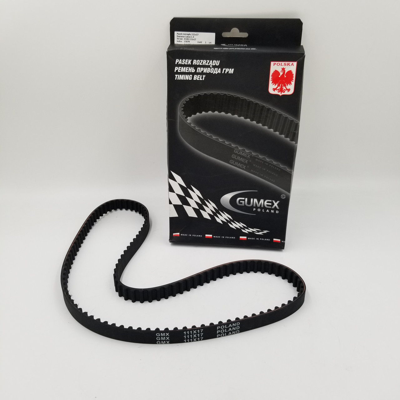 Ремінь ГРМ Ланос 1,5, Авео 1,5 GUMEX Польща, фото 1