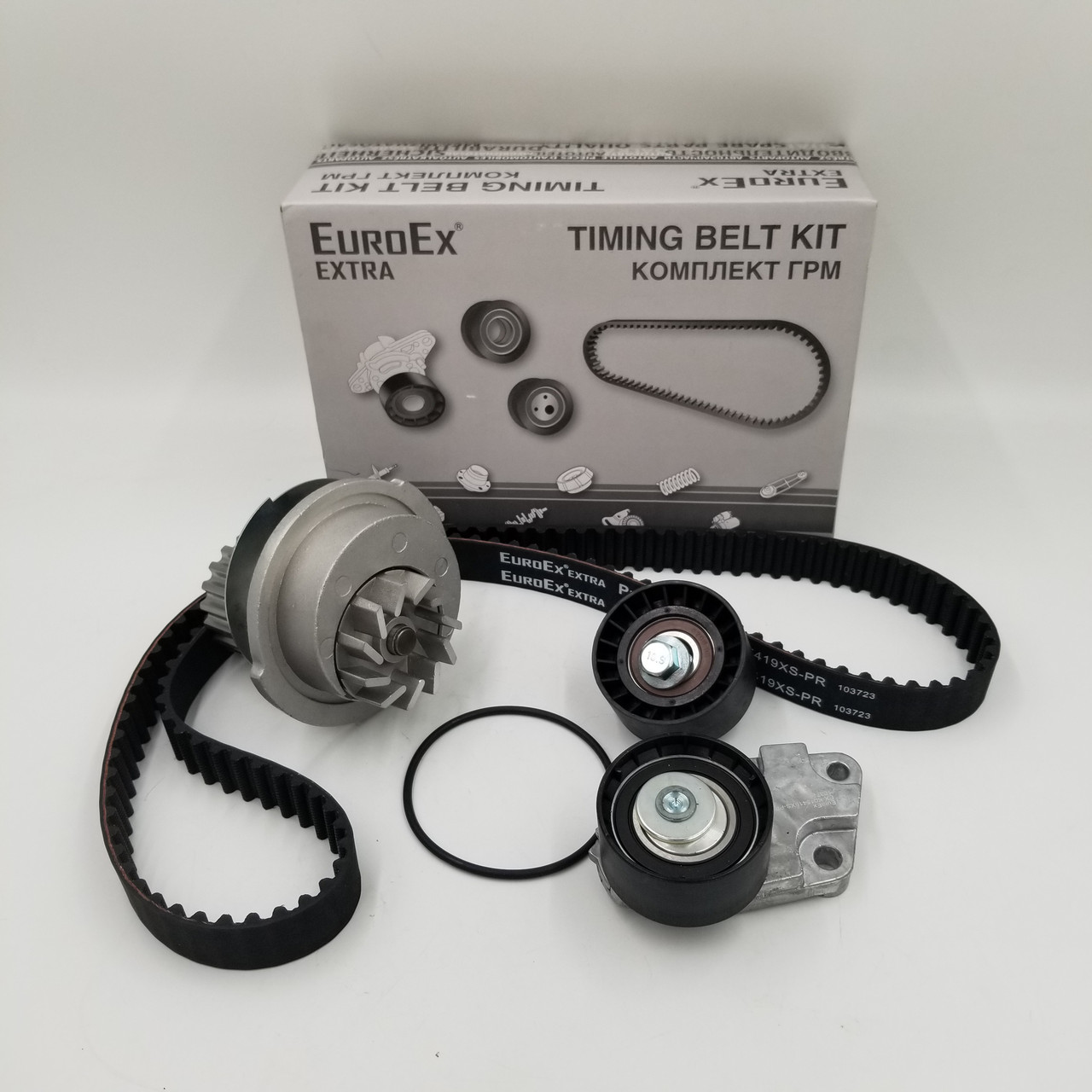 Комплект ременя ГРМ+помпа Ланос, Авео, Лачетті 1.6 16 кл. EuroEx Угорщина