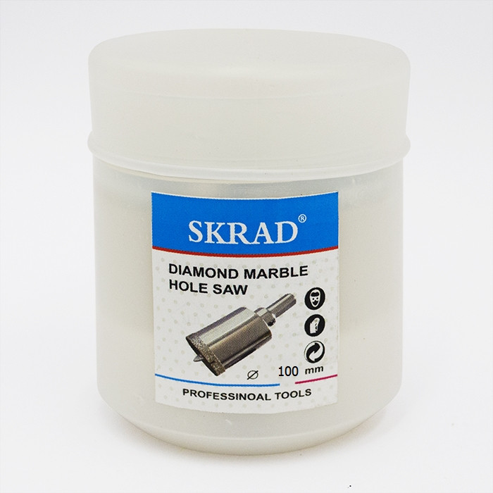 Коронка для скла та кераміки з напрямною 100 мм SKRAD