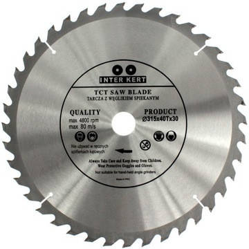 Диск пиляльний Inter-Craft 350x36x32 для дерева, фото 1