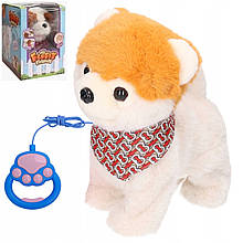 М'яка іграшка собачка на повідку (ходить, облизує, співає, повторює) арт. F 43666/4