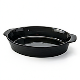 Форма для запікання овальна 36×22.5×7 (см) форма для духовки 2 літри Чорний SH1290, фото 3