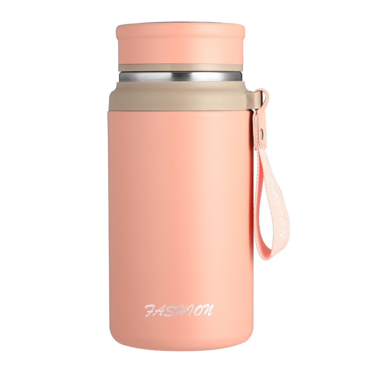 Термос Fashion з датчиком температури 700 мл Рожевий HP-14-20P, фото 1