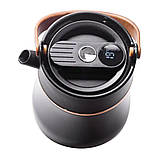 Чайник термос із датчиком температури та вакуумною ізоляцією 700 мл чорний HP-14-22B, фото 5