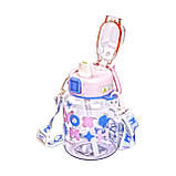 Пляшка для води Gucgres дитяча 650 мл на ремінці рожева HP-14-43P, фото 2