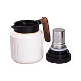 Чайник термос з індикатором температури та заварником 1 л білий HP-14-51W, фото 4