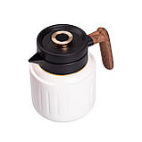 Чайник термос з індикатором температури та заварником 1 л білий HP-14-51W, фото 5
