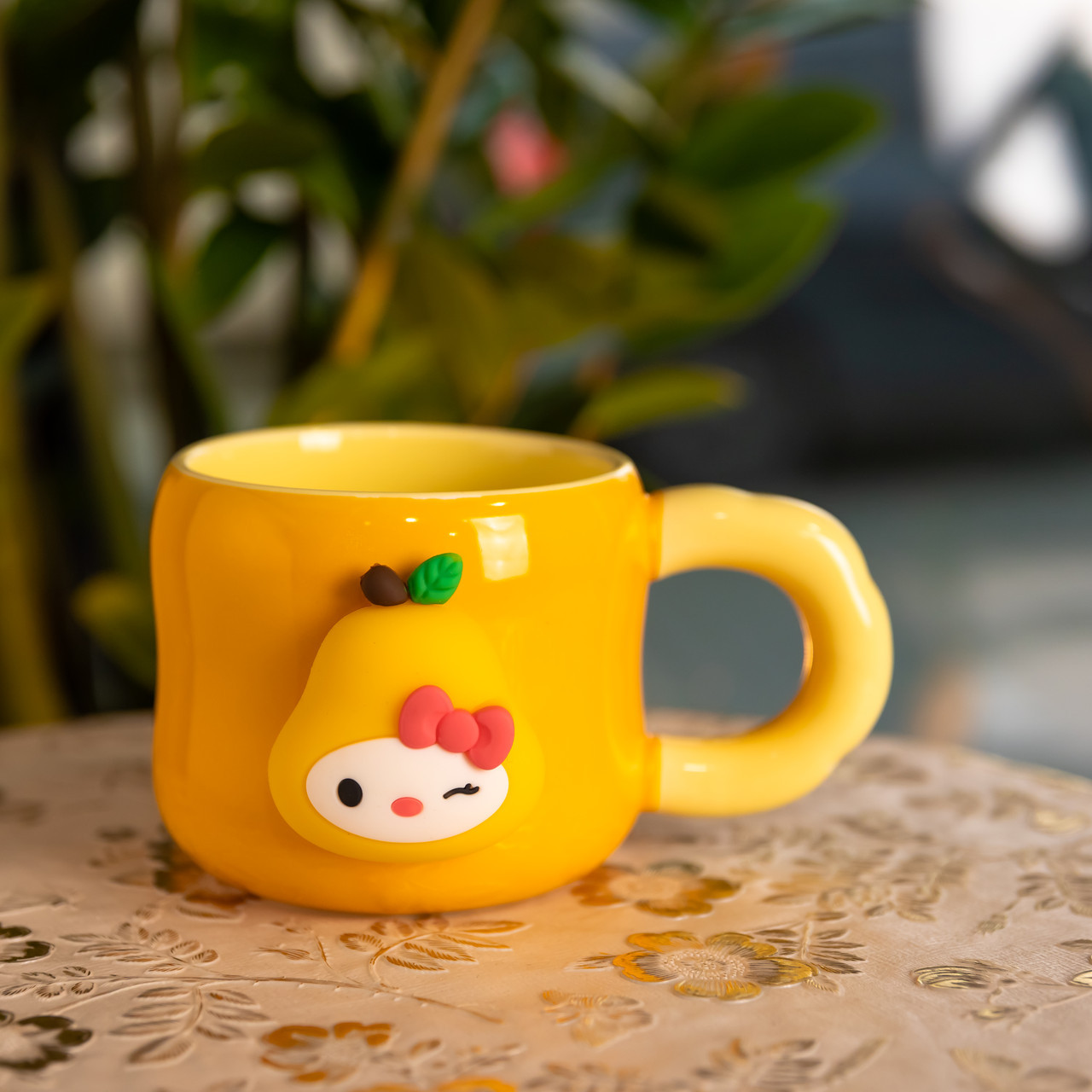 Кубок порцелянова з магнітом Sanrio 400 (мл) подарункова кружка прикольна чашка для дітей на подарунок Помаранчевий FM-37B, фото 1