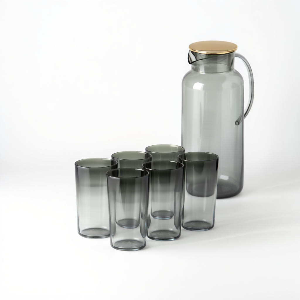 Глечик для напоїв в комплекті зі склянками 7 предметів HP-19-FX7, фото 1