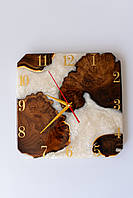 Годинник із дерева та епоксидної смоли