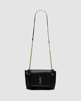 💎 Saint Laurent Nolita Medium in Lambskin Black/Gold 22 х 16 х 4 см