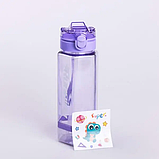 Пляшка для води багаторазова 760 мл пляшечка з трубочкою для спорту та школи HP-14-48V, фото 3