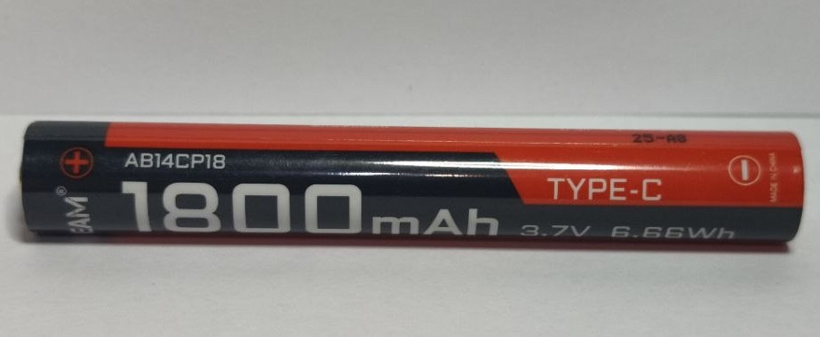 Акумулятор Acebeam 14100 3.6 V 1800 mAh з роз'ємом USB-C, фото 1