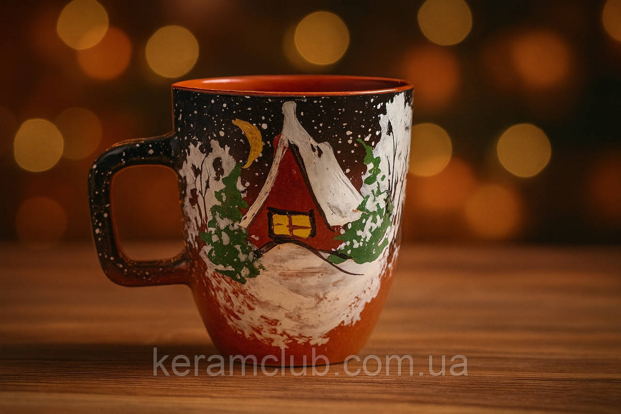 Чашка  керамічна Різдвяна зима 300 мл