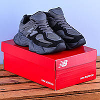 Кросівки у сти лі New Balance 9060 сірі з чорним