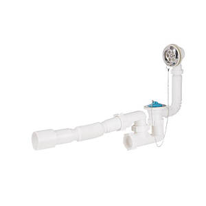 Сифон для ванни Lidz (WHI) 60 03 V002 00 з ревізією (вихід 50 мм)